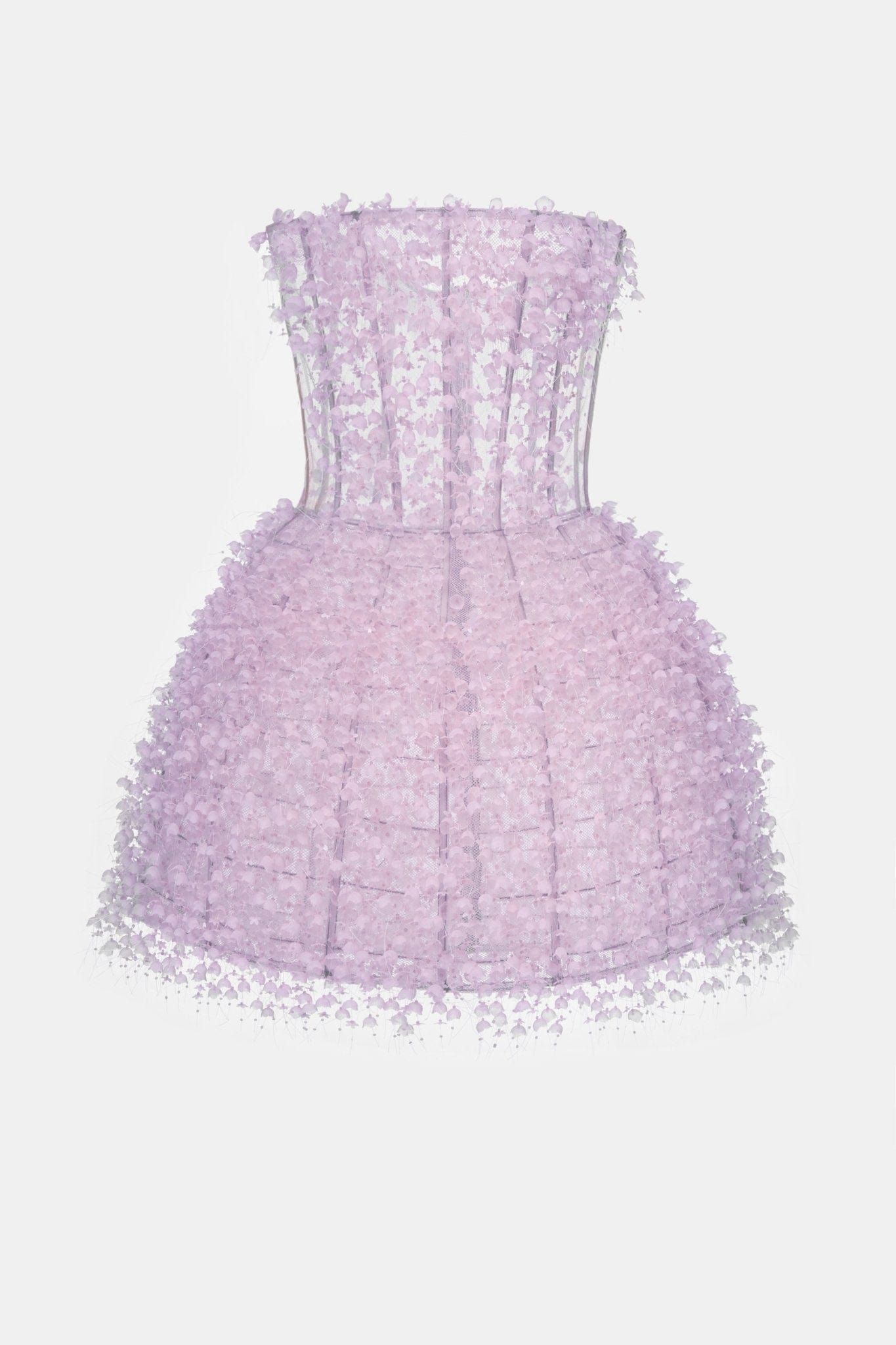 Violet Flowers Mini Dress - Montsand