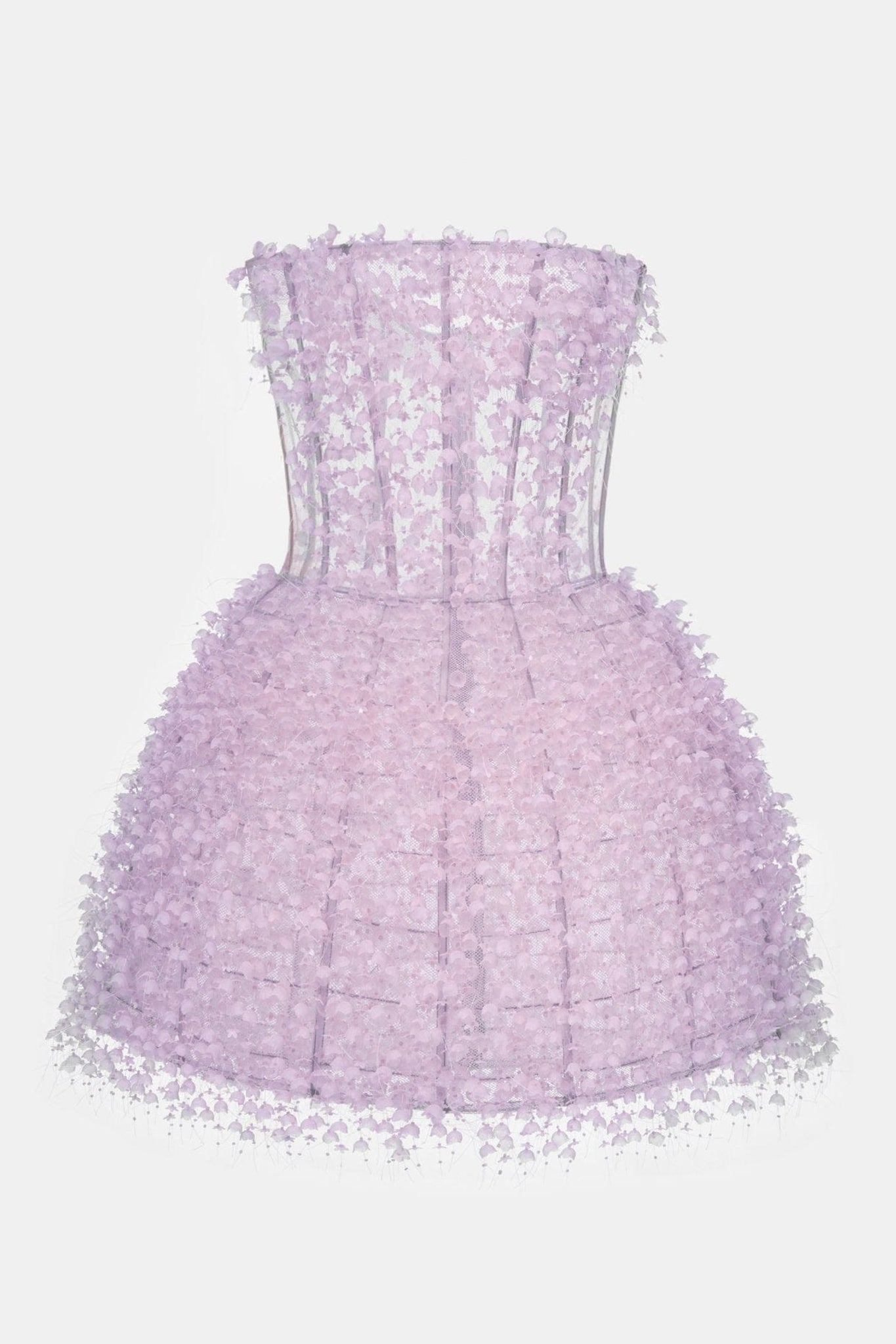 Violet Flowers Mini Dress - Montsand