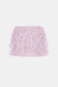 Violet Flowers Mini Skirt - Montsand