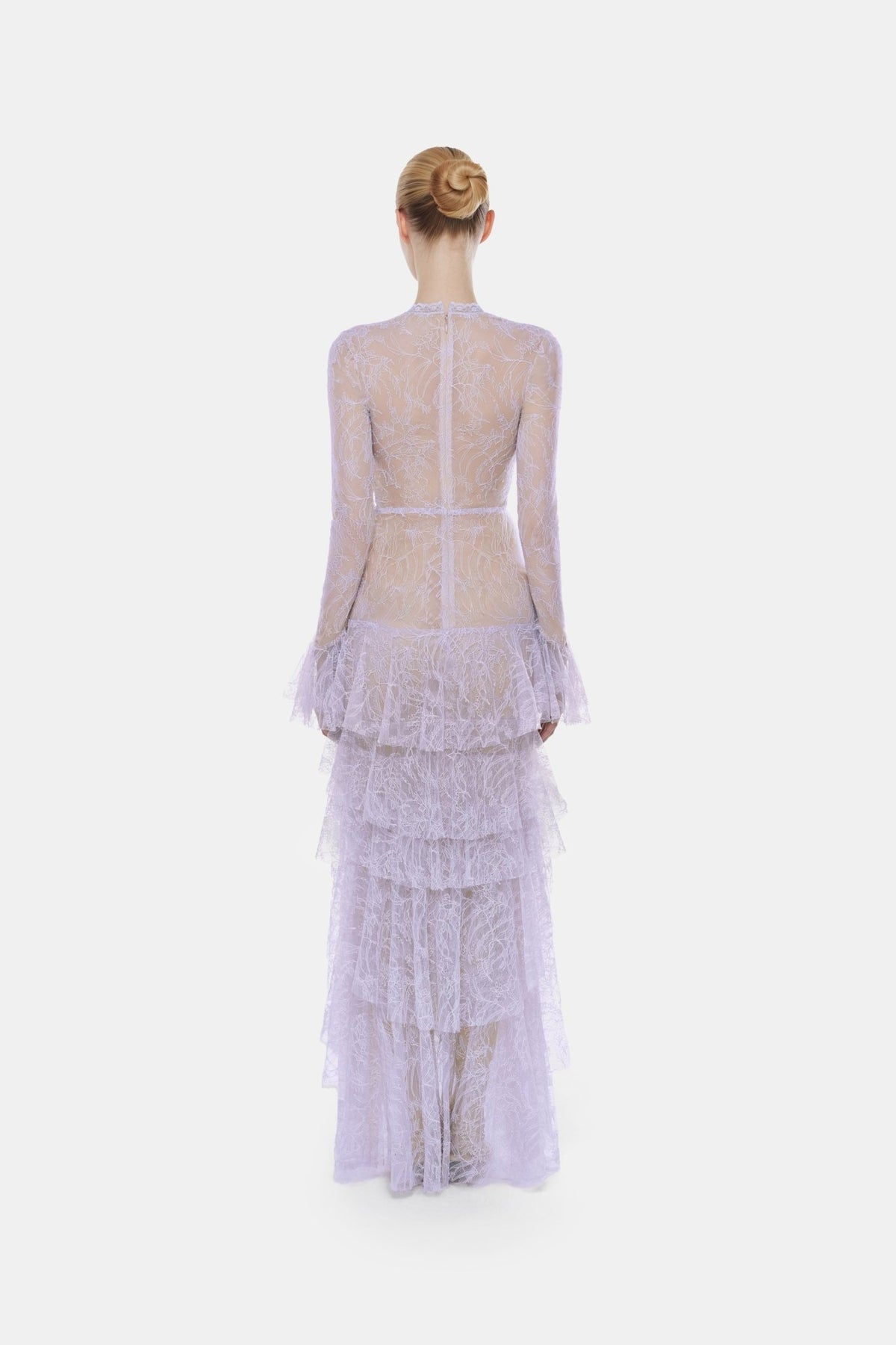 Violet Lace Cascade Dress - Montsand