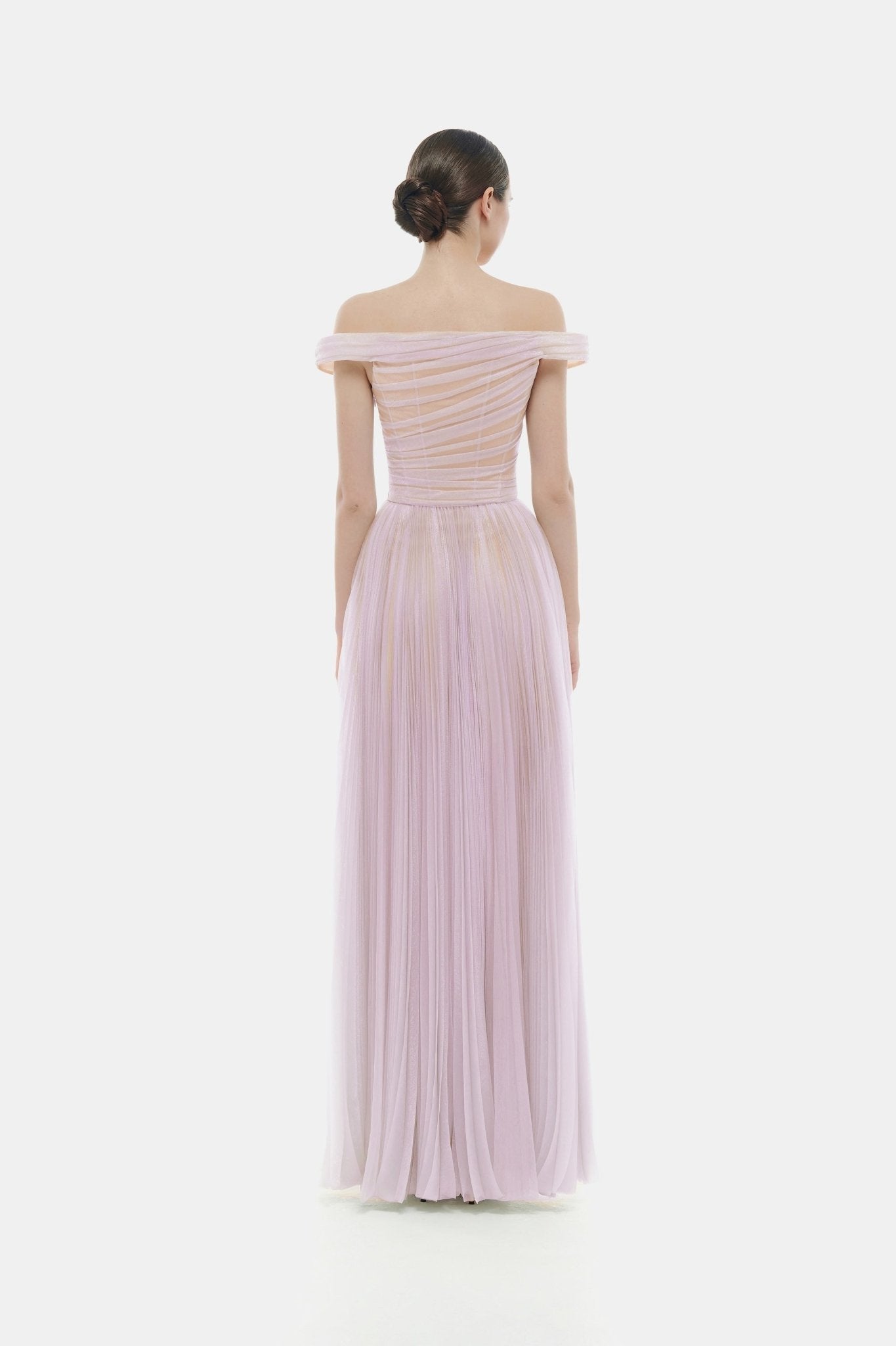 Violet Off - shoulder Maxi Dress - Montsand