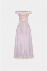 Violet Off - shoulder Midi Dress - Montsand