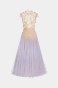 Violet Ombré Cut - Out Lace Dress - Montsand