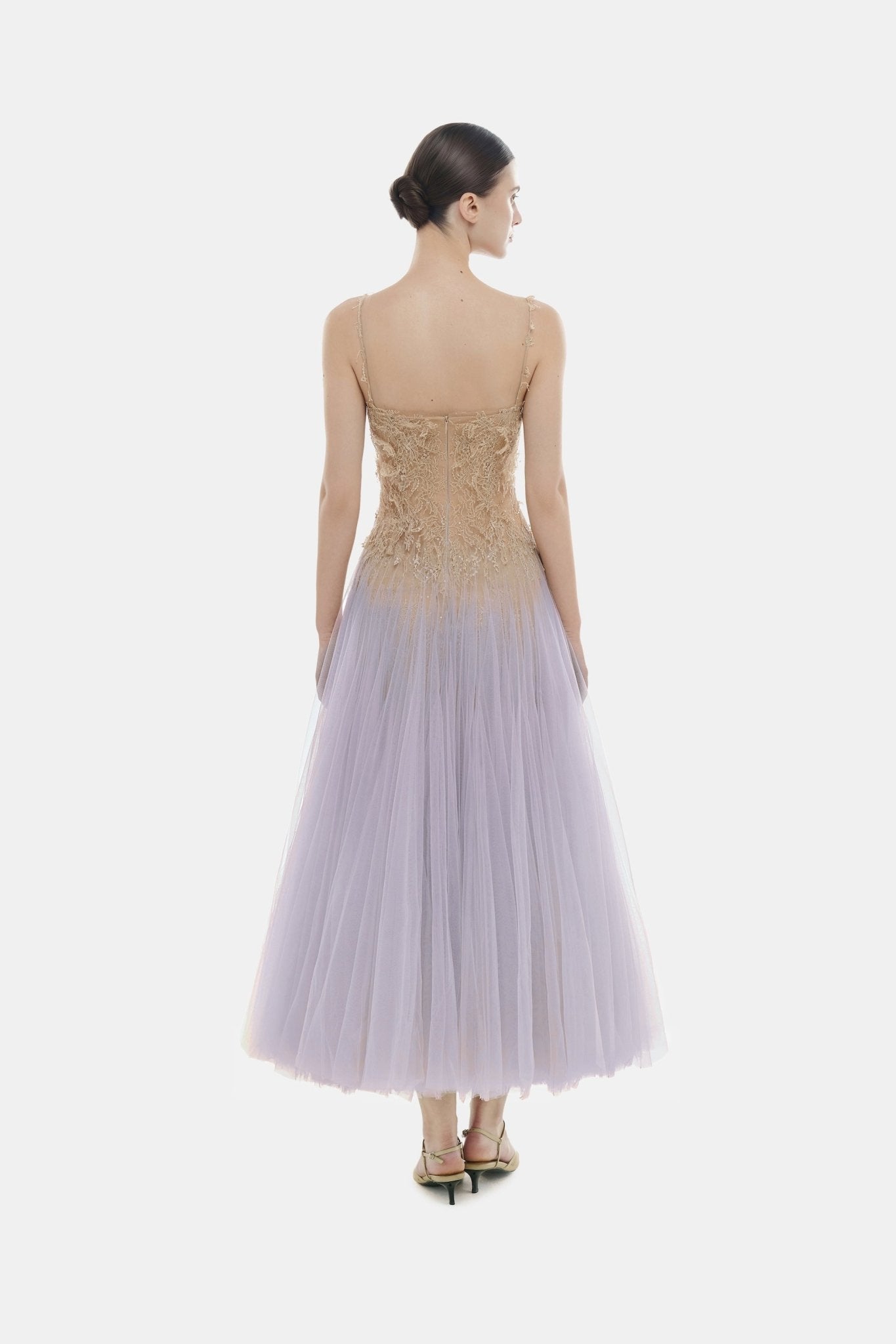 Violet Ombre Lace Midi Dress - Montsand