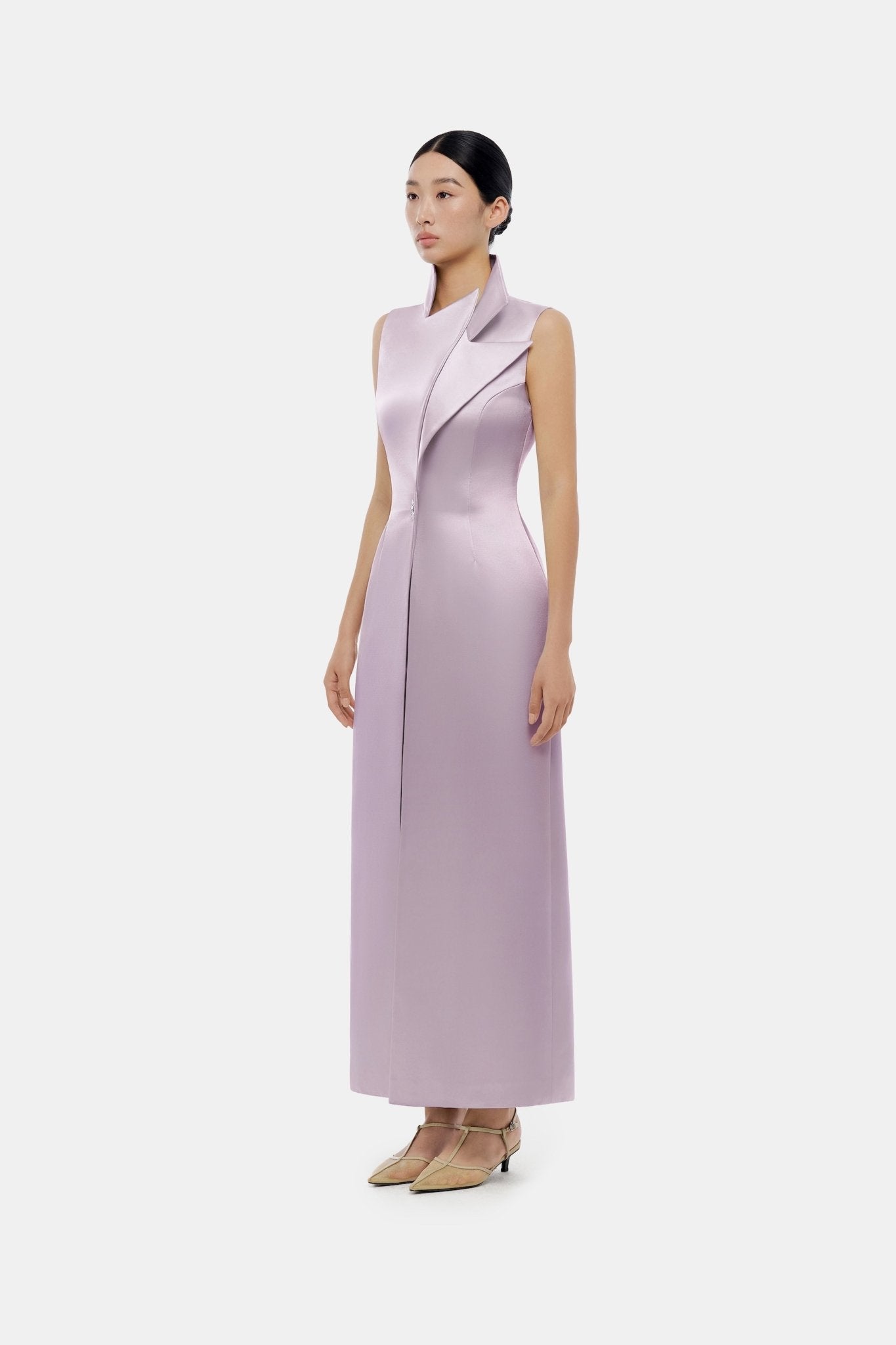 Violet Silk Coat - Montsand