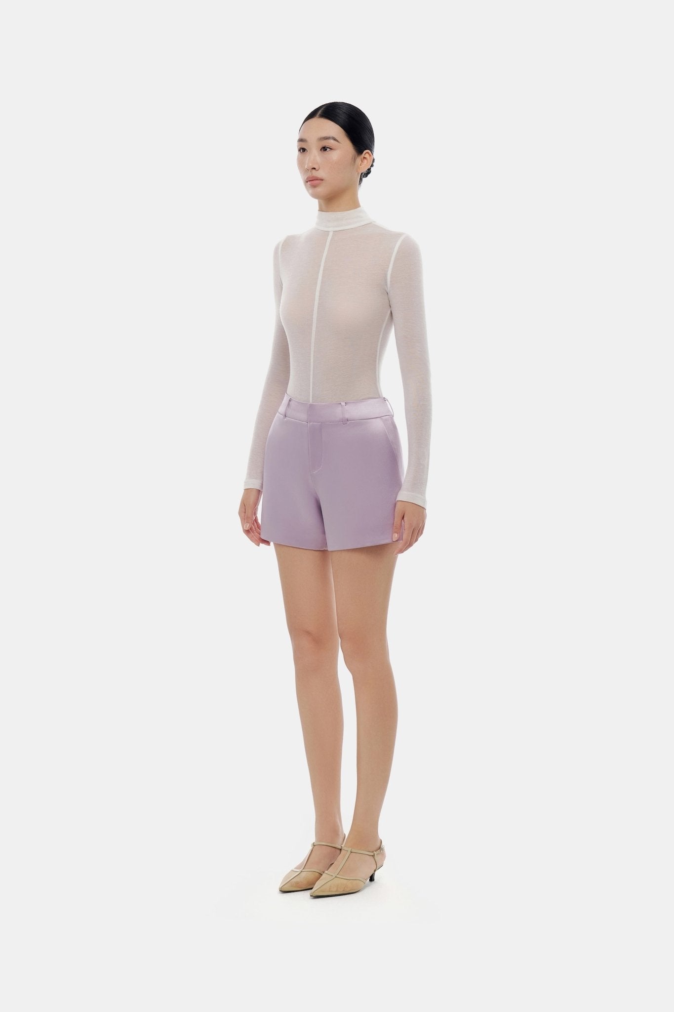 Violet Silk Shorts - Montsand
