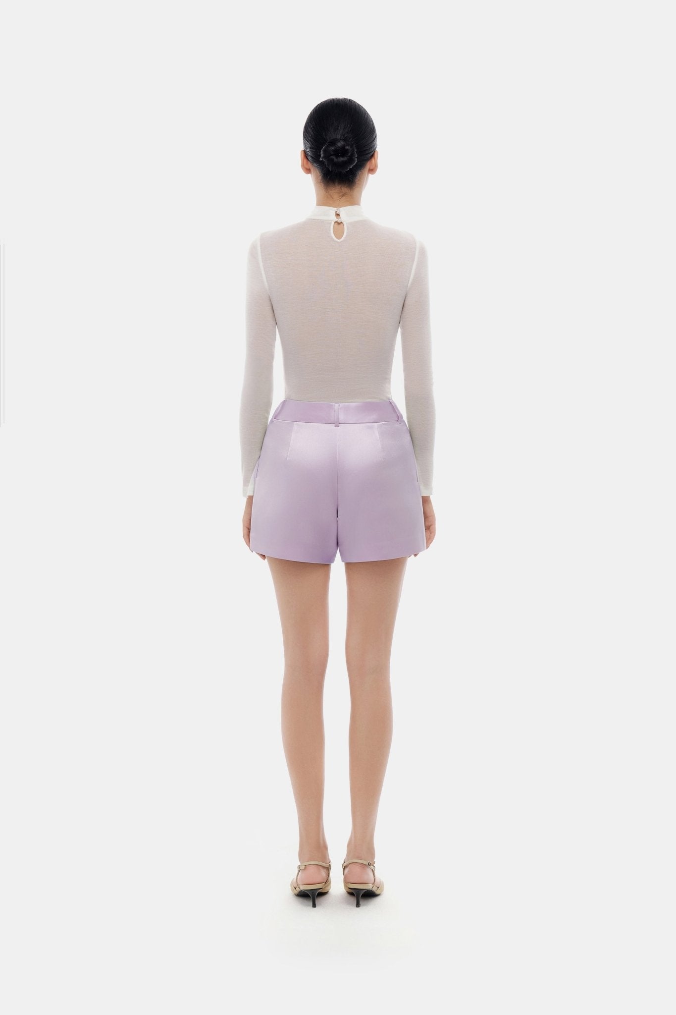 Violet Silk Shorts - Montsand