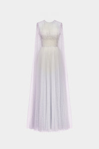 Violet Smocked Round - neck Maxi Dress - Montsand