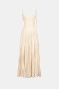 White Linen Maxi Dress - Montsand