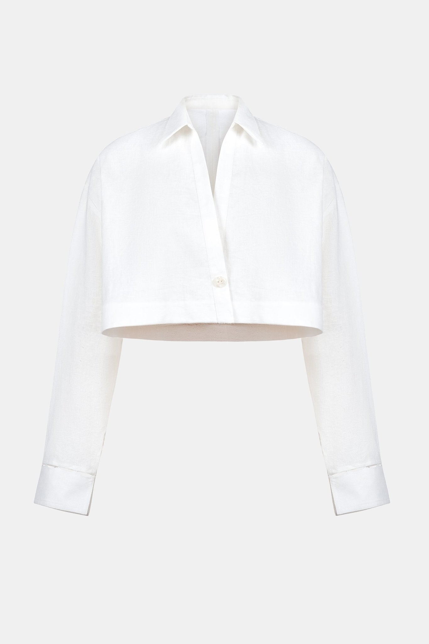 White Linen Shirt - Montsand