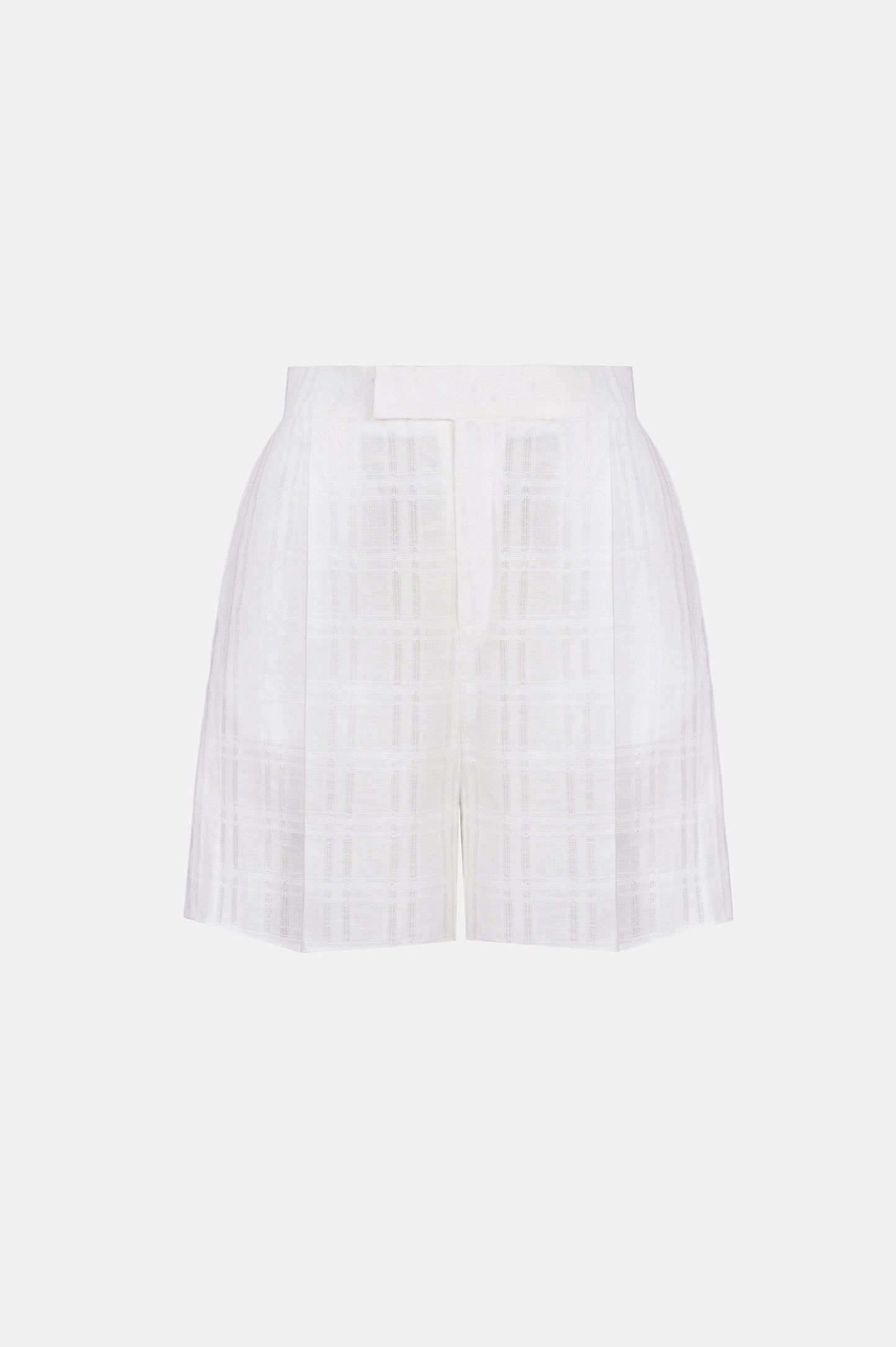 White Linen Shorts - Montsand