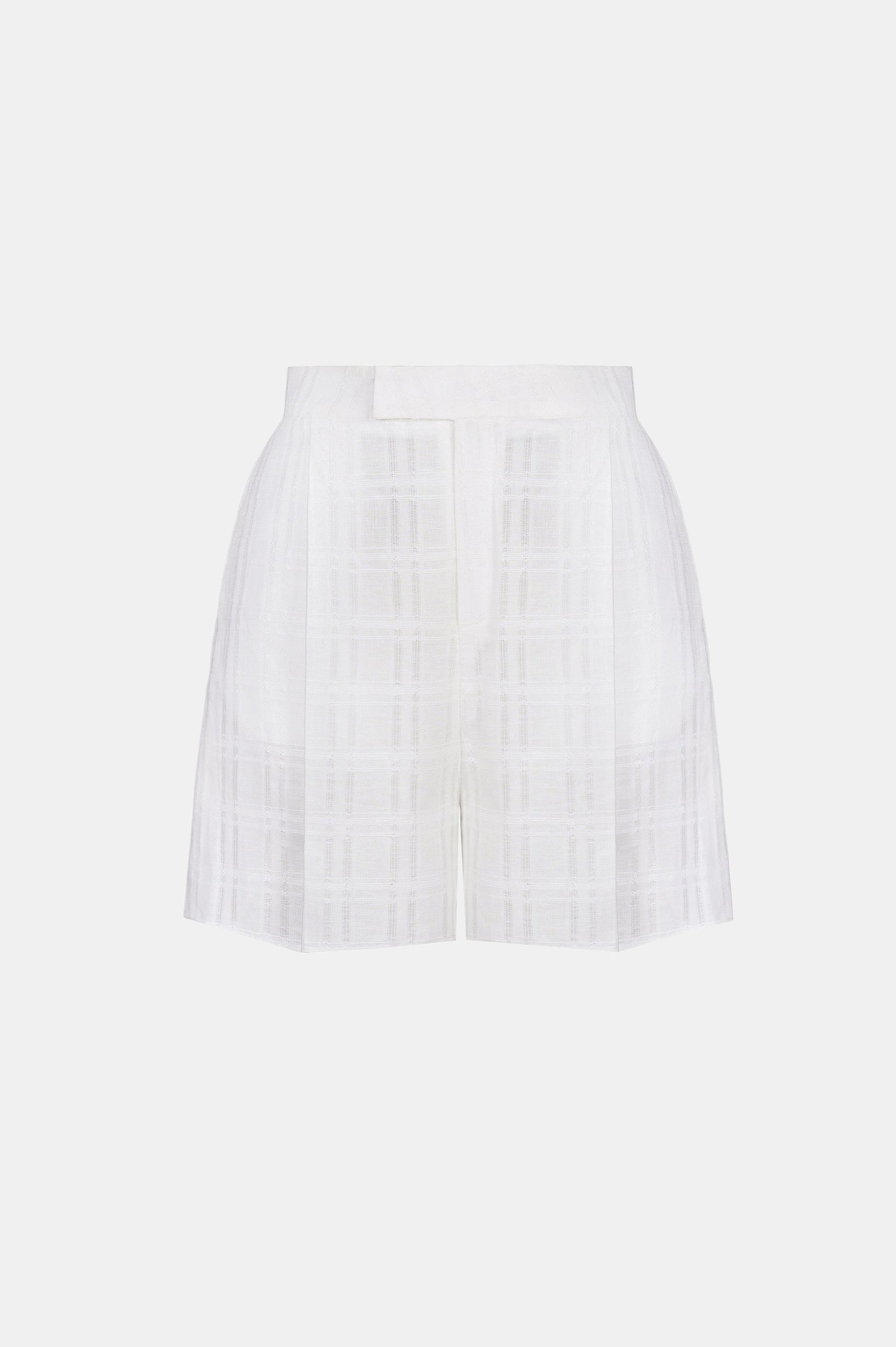 White Linen Shorts - Montsand