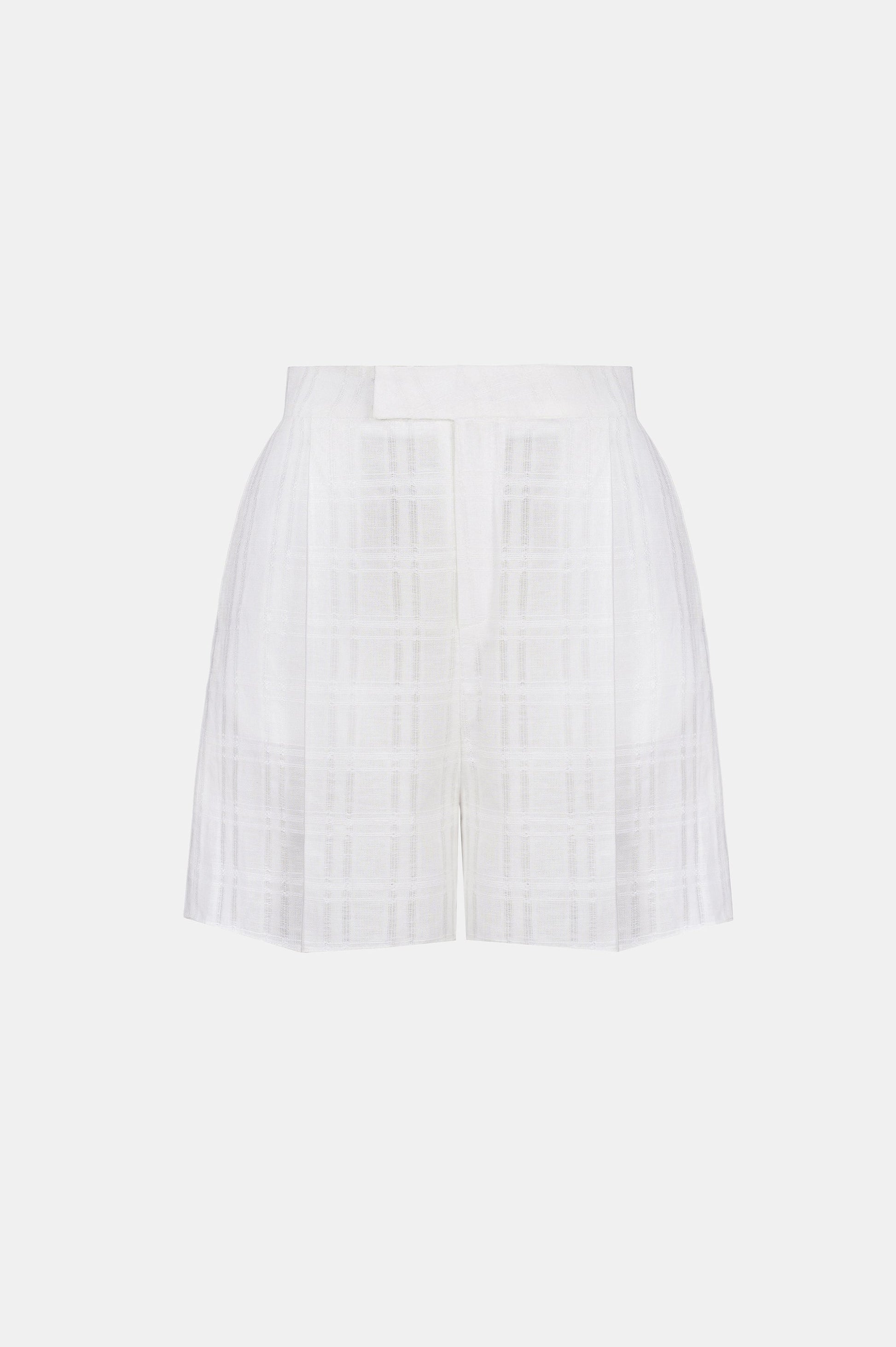 White Linen Shorts - Montsand