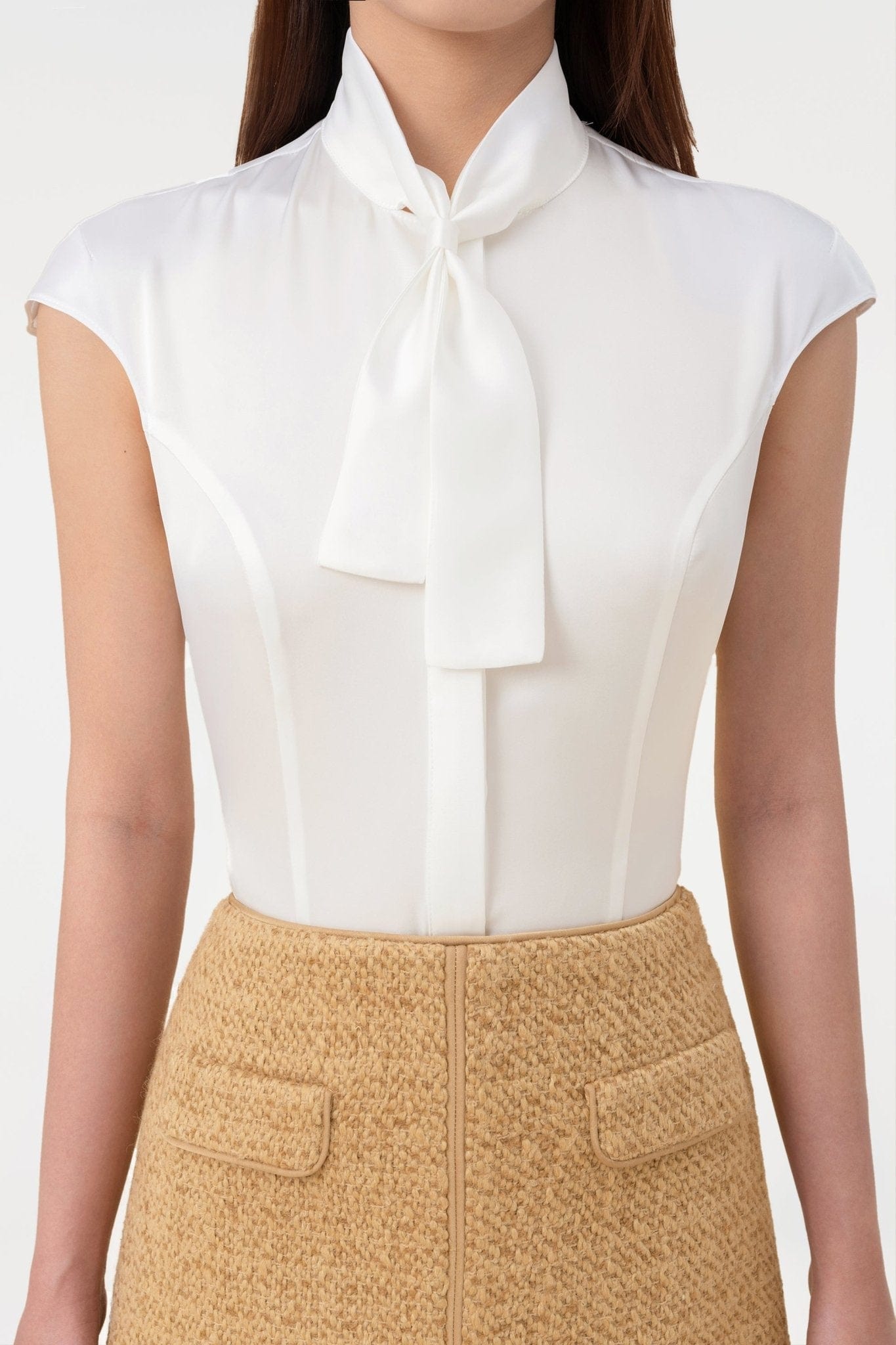 White Silk Shirt - Montsand