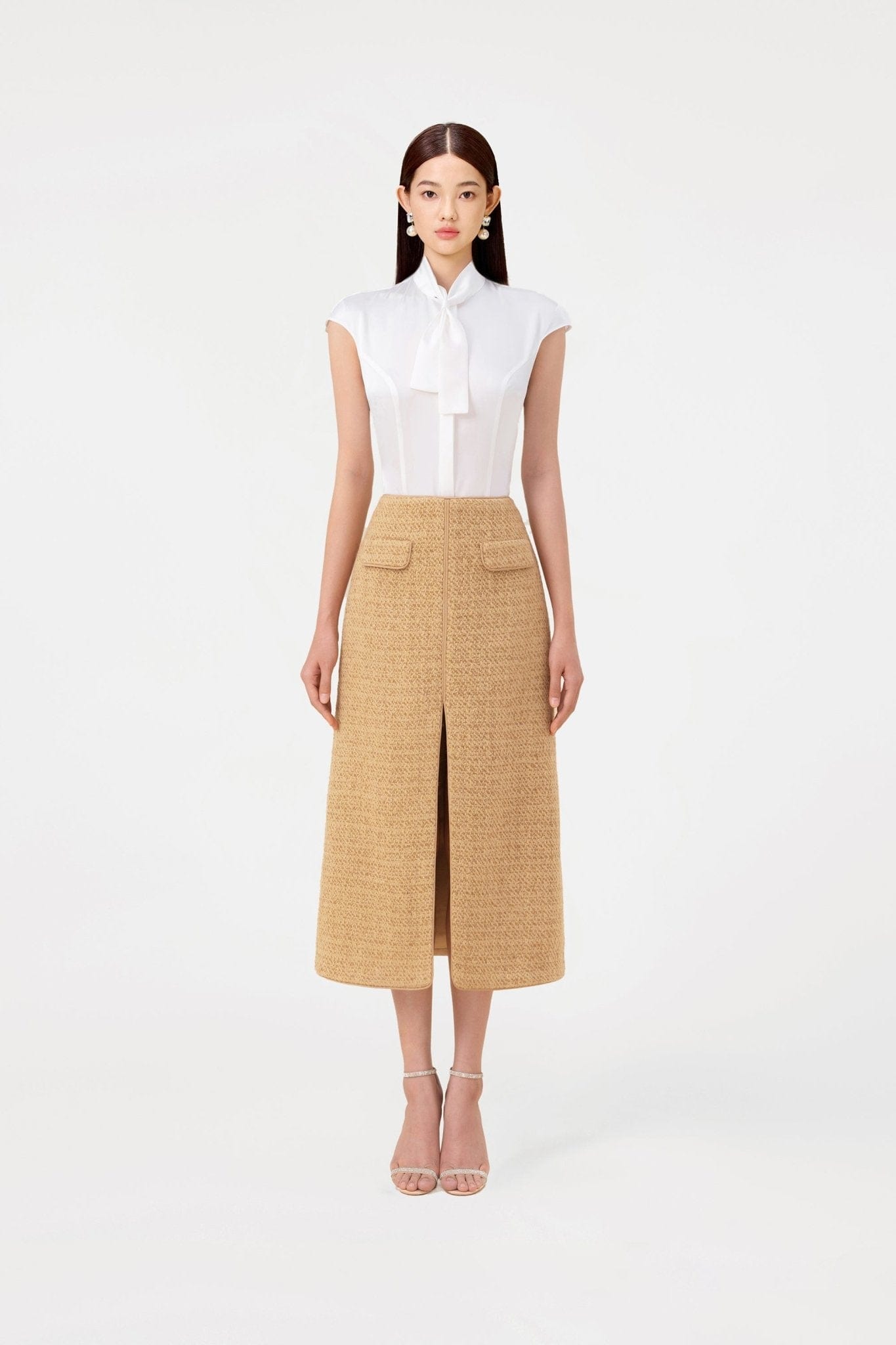 White Silk Shirt - Montsand