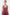Wine Floral Bow Vneck Maxi Dress - Montsand